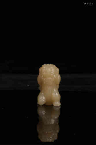 A Jade beast carving