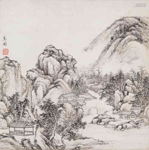 A Chinese Painting, Xi Gang, Landscape