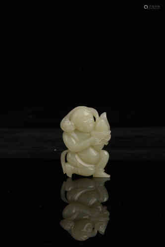 A Jade Figure Carving