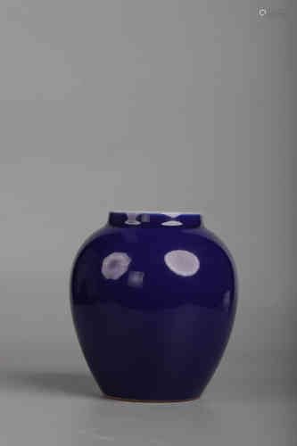 A Blue Glazed Jar