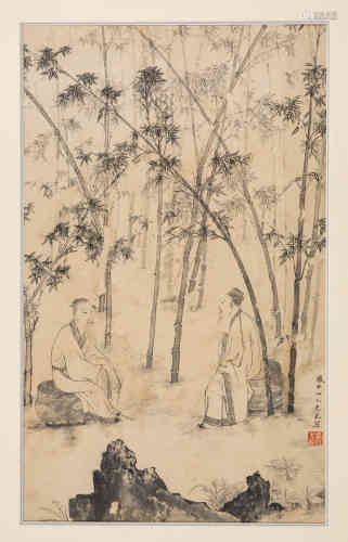 A Chinese Bamboo Painting, You Qiu