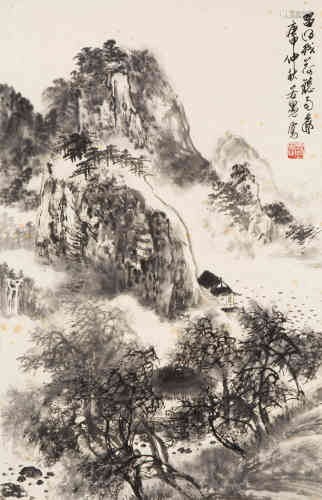 A Chinese Painting, Duo Ruoyu, Landscape