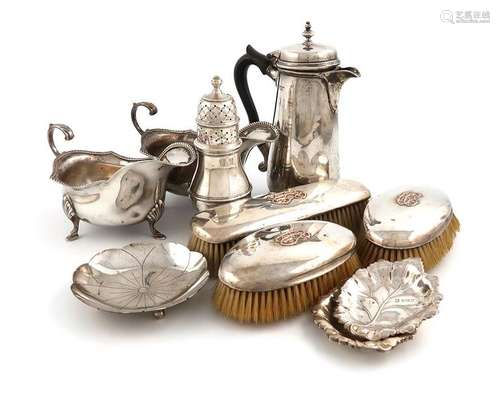 A mixed lot of silver items, various dates and mak…