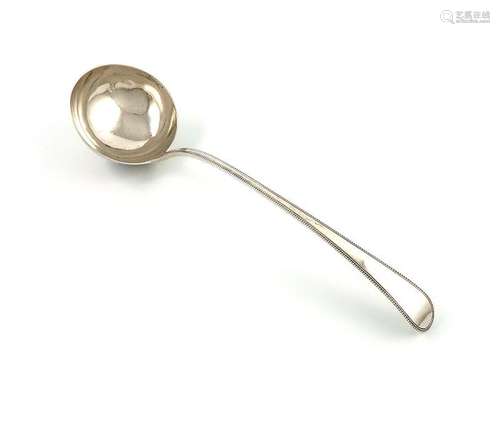 A George III silver Bead pattern soup ladle, by St…