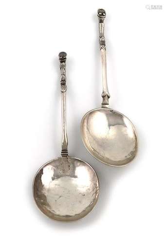 A late 19th century Dutch silver 'Hoof end' spoon,…