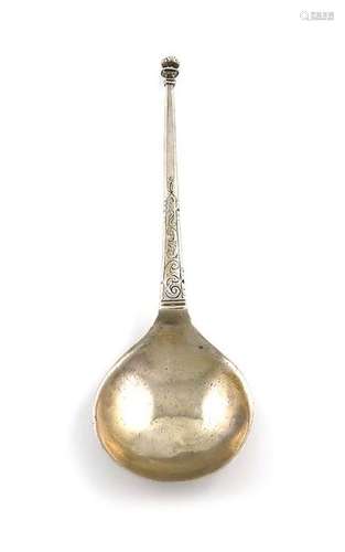 An 18th century Dutch silver spoon, the reverse of…