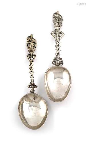 Two 18th century Dutch figural spoons, one Amsterd…