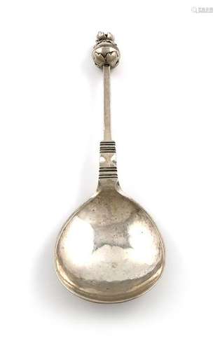 A Scandinavian silver Ball top spoon, maker's mark…