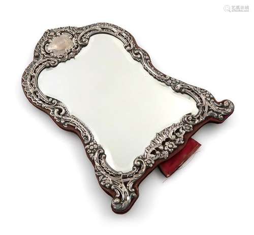 An Edwardian silver mirror, by H. Matthews, Birmin…