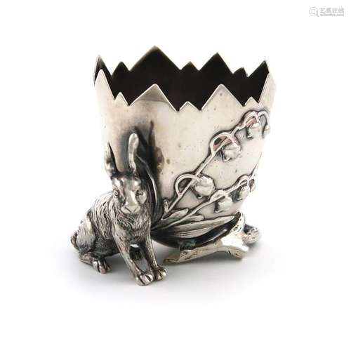 A German silver egg cup, by Korner and Proll, Berl…