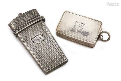 ΛA Victorian silver vinaigrette, by E. Smith, Birm…