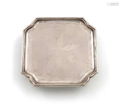 An 18th century Dutch miniature silver salver, by …