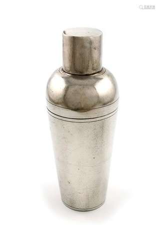 A Chinese silver cocktail shaker, by Leun Wo, Shan…