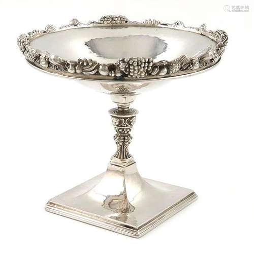 By Omar Ramsden, an Arts and Crafts silver tazza, …