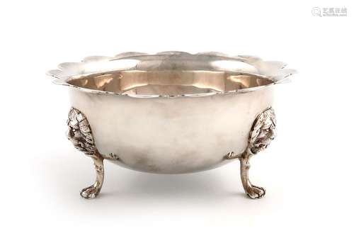 A George III Irish silver sugar bowl, maker's mark…