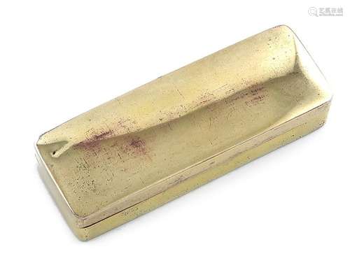 An Edwardian silver gilt toothpick box, by Charles…