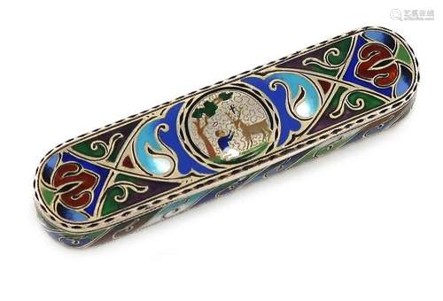 A 19th century French silver gilt and enamel tooth…