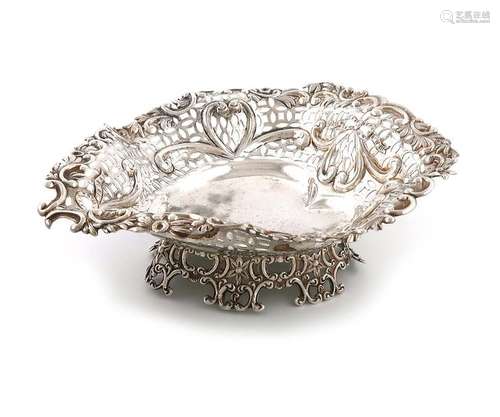 A late Victorian silver dish, by Charles Faraday &…