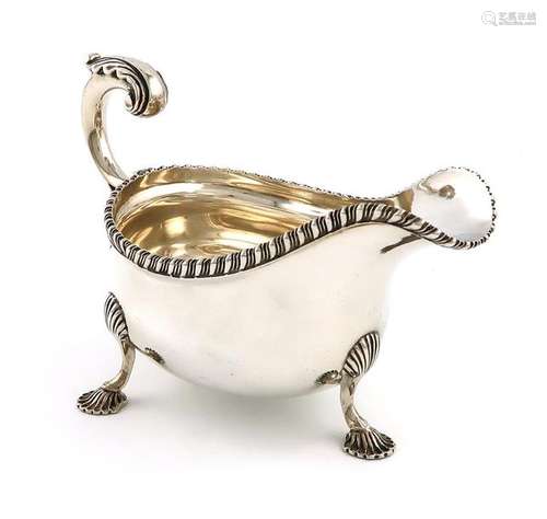 An Edwardian silver sauce boat, by Charles Stuart …