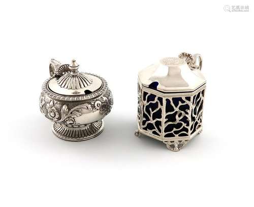 A Victorian silver mustard pot, by D and C Houle, …