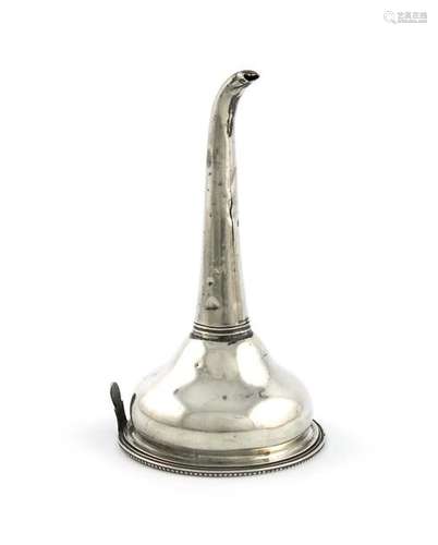 A George III silver wine funnel, by Hester Bateman…