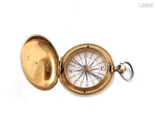 A Victorian silver gilt pocket compass, by Benjami…