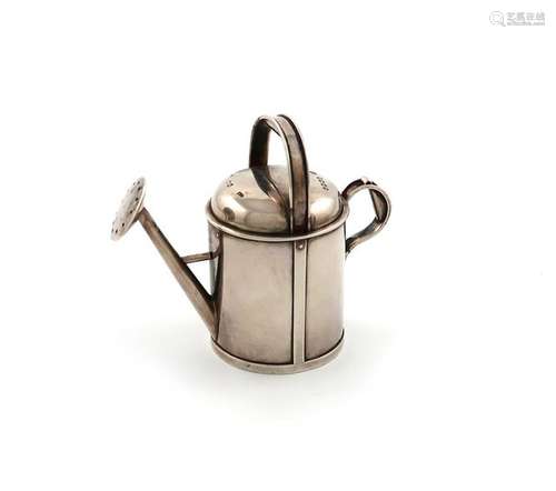 A Victorian novelty silver watering can atomiser, …