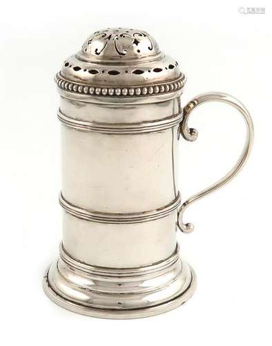 A silver flour shaker, by Hunt & Roskell Ltd, Lond…