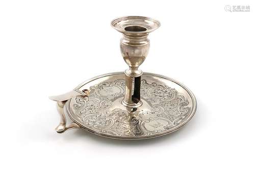 A George III silver chamber stick, by Elizabeth Jo…