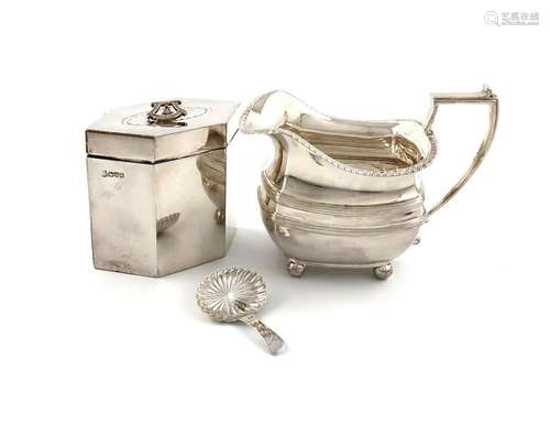 An Edwardian silver tea caddy, by D & M Davis, Che…