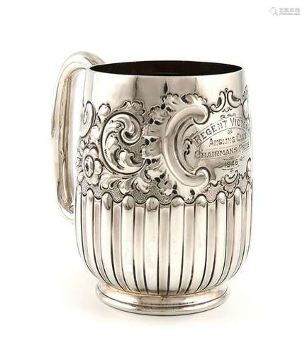 A late Victorian silver mug, by H. Atkins, Sheffie…