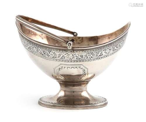 A George III swing handled sugar basket, by Robert…