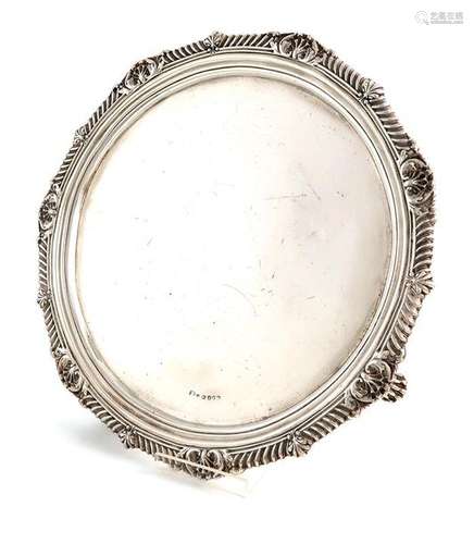 An early 19th century provincial silver salver, ma…