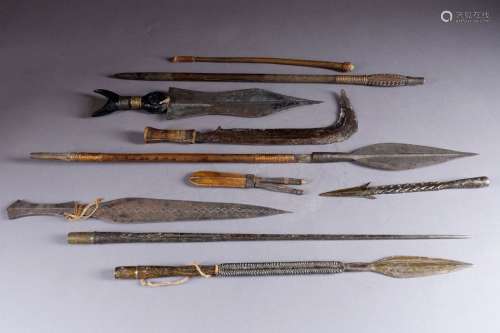 Lot. Knives, sickles, harpoons, spearheads. Democr…