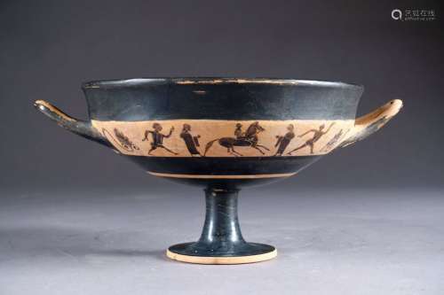Attic Cup (Kylix). With black figures, with two re…