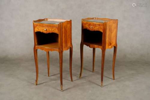 Pair of Night Tables. They have a small drawer and…