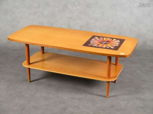 Vintage Lounge Table. With double tray and ceramic…