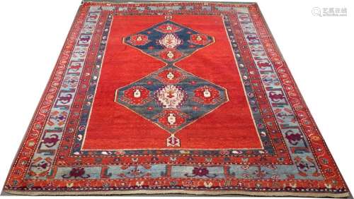 Caucasus Carpet. Double medallion linked together.…