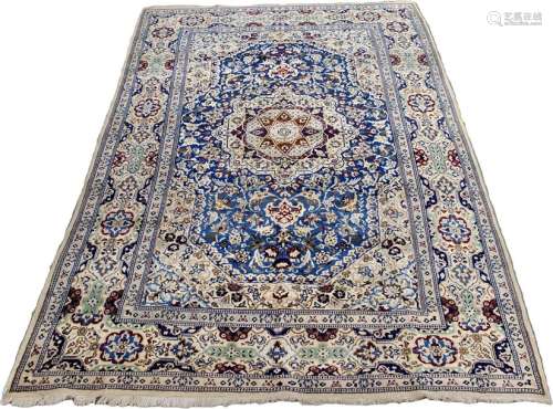 Nain carpet. Central medallion with star pattern. …