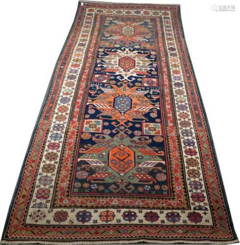 Caucasus Carabagh rug. With four polychrome medall…