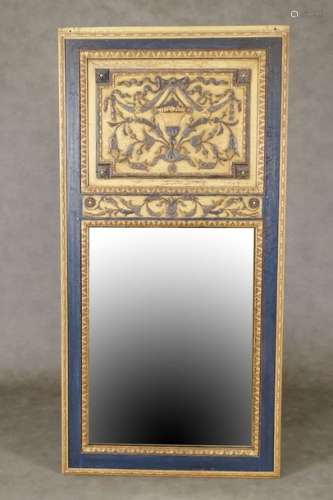 Louis XVI mantel mirror. The overmantel has a flow…
