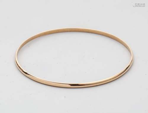 Bracelet jonc en or rose 18k Poids: 7,1 gr Diam.: …