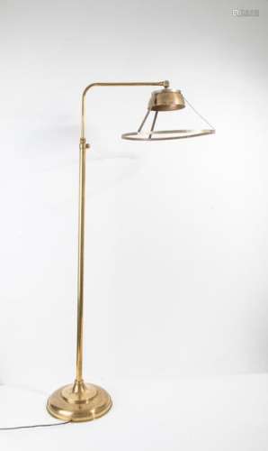 Brass telescopic floor lamp by Valenti, Height: 13…