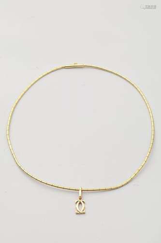 CARTIER. Necklace in 18k yellow gold with a pendan…