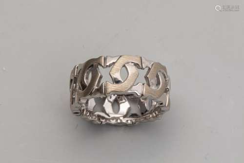 CARTIER. Ring in 18k white gold with interlocking …