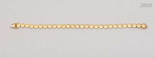 18k yellow gold river bracelet decorated with diam…