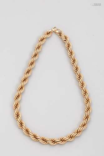 TIFFANY CO 14k yellow gold necklace, Signed and nu…