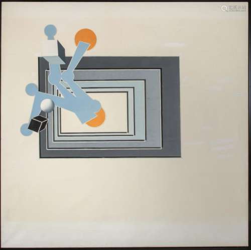 Alain Le YAOUANC (1940), Geometric Composition, Oi…