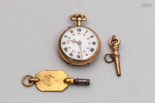 Lot including a watch with a 2 gold collar and a b…