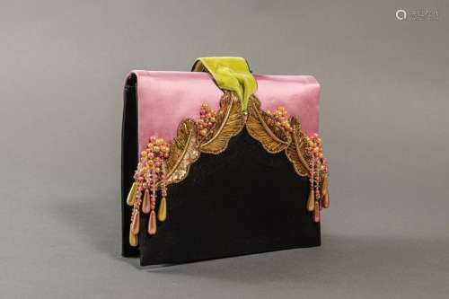 MAISON LESAGE Paris Evening bag embroidered pistac…